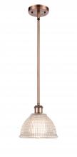 Innovations Lighting 516-1S-AC-G422 - Arietta - 1 Light - 8 inch - Antique Copper - Mini Pendant