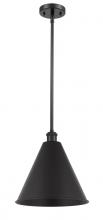  516-1S-BK-MBC-16-BK - Berkshire - 1 Light - 16 inch - Matte Black - Pendant