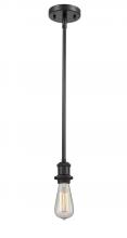 Innovations Lighting 516-1S-BK - Bare Bulb - 1 Light - 5 inch - Matte Black - Mini Pendant