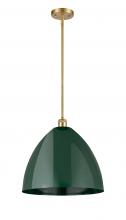  516-1S-SG-MBD-16-GR - Plymouth - 1 Light - 16 inch - Satin Gold - Pendant