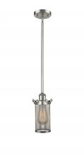 Innovations Lighting 516-1S-SN-CE219 - Bleecker - 1 Light - 4 inch - Brushed Satin Nickel - Mini Pendant