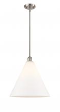 Innovations Lighting 516-1S-SN-GBC-161 - Berkshire - 1 Light - 16 inch - Brushed Satin Nickel - Pendant