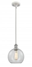 Innovations Lighting 516-1S-WPC-G122-8 - Athens - 1 Light - 8 inch - White Polished Chrome - Mini Pendant