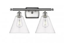 Innovations Lighting 516-2W-SN-GBC-82 - Berkshire - 2 Light - 18 inch - Brushed Satin Nickel - Bath Vanity Light