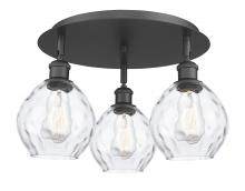 Innovations Lighting 516-3C-BK-G362 - Waverly - 3 Light - 18 inch - Matte Black - Flush Mount