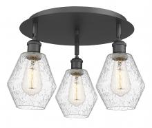 Innovations Lighting 516-3C-BK-G654-6 - Cindyrella - 3 Light - 18 inch - Matte Black - Flush Mount