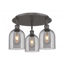 Innovations Lighting 516-3C-OB-G558-6SM - Bella - 3 Light - 17 inch - Oil Rubbed Bronze - Flush Mount