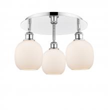  516-3C-PC-G101 - Belfast - 3 Light - 18 inch - Polished Chrome - Flush Mount