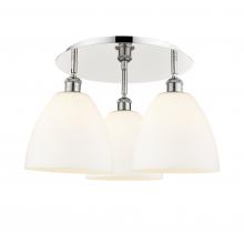 Innovations Lighting 516-3C-PN-GBD-91 - Bristol - 3 Light - 21 inch - Polished Nickel - Flush Mount