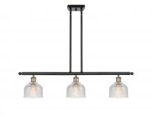 Innovations Lighting 516-3I-BAB-G412 - Dayton - 3 Light - 36 inch - Black Antique Brass - Cord hung - Island Light