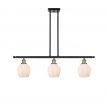  516-3I-BAB-G461-6 - Norfolk - 3 Light - 36 inch - Black Antique Brass - Cord hung - Island Light