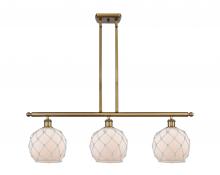 Innovations Lighting 516-3I-BB-G121-8RW - Farmhouse Rope - 3 Light - 36 inch - Brushed Brass - Cord hung - Island Light