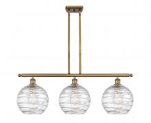 Innovations Lighting 516-3I-BB-G1213-10 - Athens Deco Swirl - 3 Light - 37 inch - Brushed Brass - Cord hung - Island Light