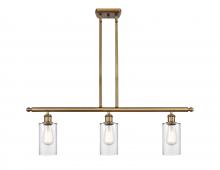  516-3I-BB-G802 - Clymer - 3 Light - 36 inch - Brushed Brass - Cord hung - Island Light