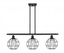  516-3I-BK-CE-8-BK - Lake Placid - 3 Light - 36 inch - Matte Black - Stem Hung - Island Light