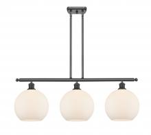 Innovations Lighting 516-3I-BK-G121-10 - Athens - 3 Light - 37 inch - Matte Black - Stem Hung - Island Light