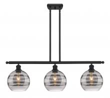 Innovations Lighting 516-3I-BK-G556-8SM - Rochester - 3 Light - 36 inch - Matte Black - Cord hung - Island Light