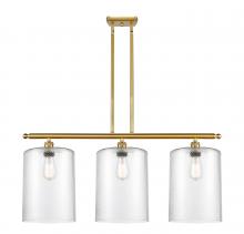 Innovations Lighting 516-3I-SG-G112-L - Cobbleskill - 3 Light - 36 inch - Satin Gold - Cord hung - Island Light