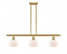 Innovations Lighting 516-3I-SG-G91 - Fenton - 3 Light - 36 inch - Satin Gold - Cord hung - Island Light