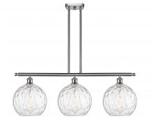 Innovations Lighting 516-3I-SN-G1215-10 - Athens Water Glass - 3 Light - 37 inch - Brushed Satin Nickel - Cord hung - Island Light