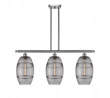 Innovations Lighting 516-3I-SN-G557-8SM - Vaz - 3 Light - 36 inch - Brushed Satin Nickel - Cord hung - Island Light