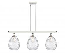 Innovations Lighting 516-3I-WPC-G372 - Waverly - 3 Light - 36 inch - White Polished Chrome - Cord hung - Island Light