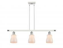 Innovations Lighting 516-3I-WPC-G391 - Ellery - 3 Light - 36 inch - White Polished Chrome - Cord hung - Island Light