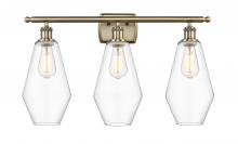  516-3W-AB-G652-7 - Cindyrella - 3 Light - 27 inch - Antique Brass - Bath Vanity Light