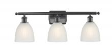  516-3W-BK-G381 - Castile - 3 Light - 26 inch - Matte Black - Bath Vanity Light