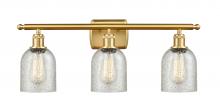  516-3W-SG-G259 - Caledonia - 3 Light - 25 inch - Satin Gold - Bath Vanity Light