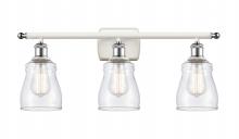  516-3W-WPC-G392 - Ellery - 3 Light - 25 inch - White Polished Chrome - Bath Vanity Light