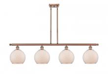 Innovations Lighting 516-4I-AC-G121-8CSN - Farmhouse Chicken Wire - 4 Light - 48 inch - Antique Copper - Cord hung - Island Light