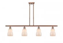  516-4I-AC-G391-LED - Ellery - 4 Light - 48 inch - Antique Copper - Cord hung - Island Light