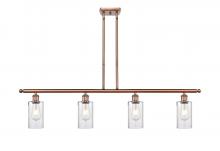 Innovations Lighting 516-4I-AC-G804 - Clymer - 4 Light - 48 inch - Antique Copper - Cord hung - Island Light