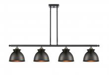 Innovations Lighting 516-4I-BAB-M14-BK - Adirondack - 4 Light - 48 inch - Black Antique Brass - Cord hung - Island Light