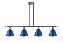 Innovations Lighting 516-4I-BAB-MBD-75-BL - Plymouth - 4 Light - 48 inch - Black Antique Brass - Cord hung - Island Light