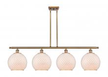 Innovations Lighting 516-4I-BB-G121-10CSN - Farmhouse Chicken Wire - 4 Light - 48 inch - Brushed Brass - Cord hung - Island Light