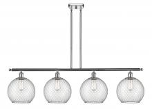 Innovations Lighting 516-4I-PC-G122-10CSN - Farmhouse Chicken Wire - 4 Light - 48 inch - Polished Chrome - Cord hung - Island Light