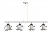 Innovations Lighting 516-4I-PN-CE-8-BK - Lake Placid - 4 Light - 48 inch - Polished Nickel - Stem Hung - Island Light