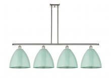 Innovations Lighting 516-4I-PN-MBD-12-SF - Plymouth - 4 Light - 50 inch - Polished Nickel - Cord hung - Island Light