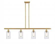  516-4I-SG-G802 - Clymer - 4 Light - 48 inch - Satin Gold - Cord hung - Island Light