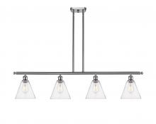 Innovations Lighting 516-4I-SN-GBC-84 - Berkshire - 4 Light - 48 inch - Brushed Satin Nickel - Cord hung - Island Light