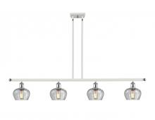 Innovations Lighting 516-4I-WPC-G92 - Fenton - 4 Light - 48 inch - White Polished Chrome - Cord hung - Island Light