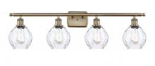  516-4W-AB-G362 - Waverly - 4 Light - 36 inch - Antique Brass - Bath Vanity Light