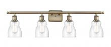  516-4W-AB-G394 - Ellery - 4 Light - 35 inch - Antique Brass - Bath Vanity Light