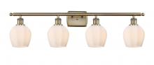  516-4W-AB-G461-6 - Norfolk - 4 Light - 36 inch - Antique Brass - Bath Vanity Light