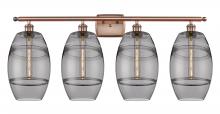 Innovations Lighting 516-4W-AC-G557-8SM - Vaz - 4 Light - 38 inch - Antique Copper - Bath Vanity Light