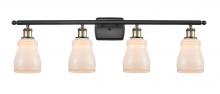  516-4W-BAB-G391 - Ellery - 4 Light - 35 inch - Black Antique Brass - Bath Vanity Light