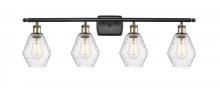 Innovations Lighting 516-4W-BAB-G654-6 - Cindyrella - 4 Light - 36 inch - Black Antique Brass - Bath Vanity Light