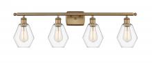 Innovations Lighting 516-4W-BB-G652-6 - Cindyrella - 4 Light - 36 inch - Brushed Brass - Bath Vanity Light